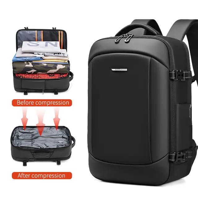 Spacious Backpack USB bag with charger port