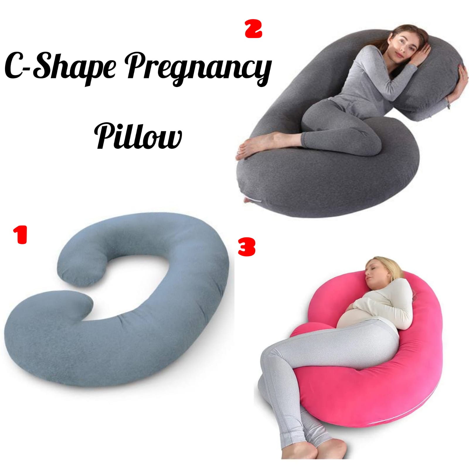 C-Shaped pregnancy body pillow