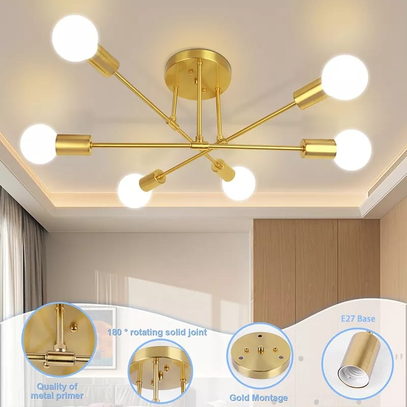Modern Sputnik Nordic Chandelier 