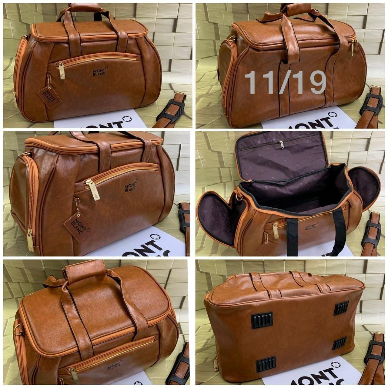 Mont blanc duffle bag Pure leather