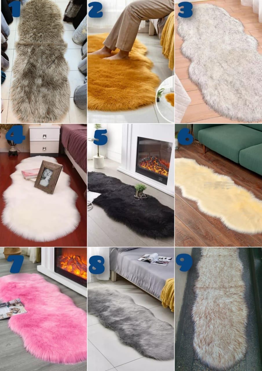 Fox fur mat 
